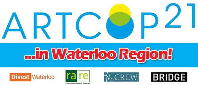 Logo for ArtCOP21 in Waterloo Region