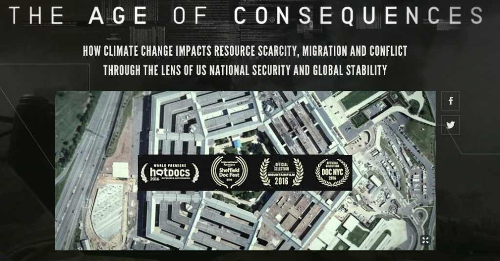 Promotional logo for The Age of Consequences documentary